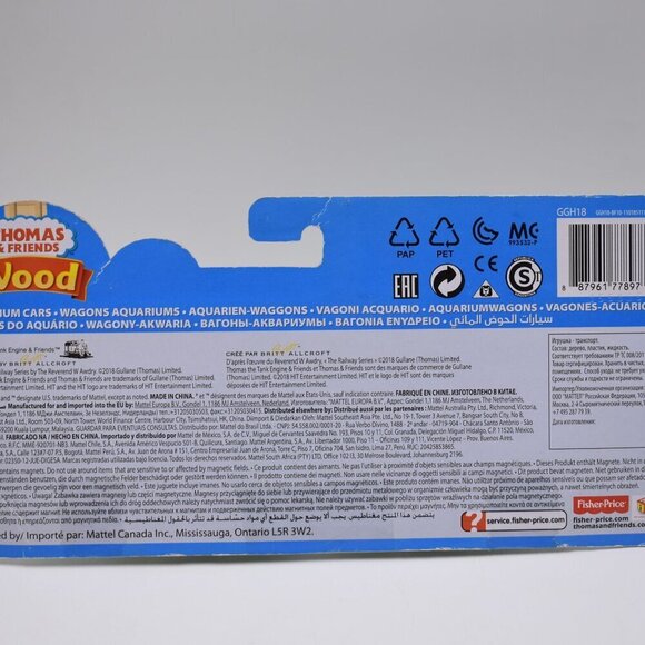 Aquarium Cars Hammerhead Sting Ray Tanker Sodor Aquarium Thomas & Friends Wood - Picture 12 of 12